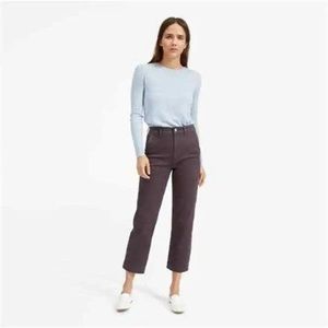NWT Everlane Straight Leg Crop in Shadow Purple